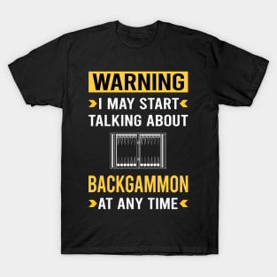 Warning Backgammon T-Shirt